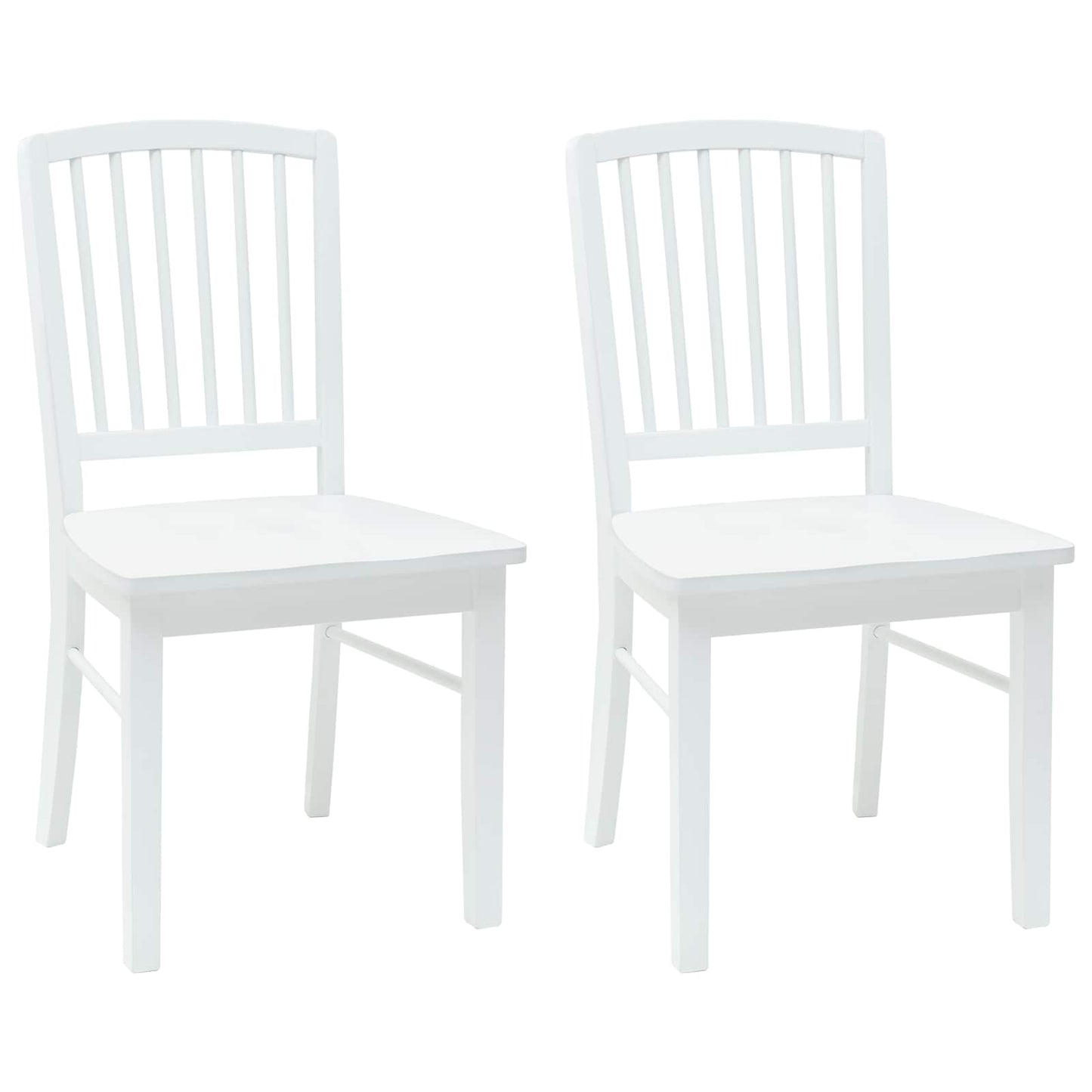 vidaXL Καρέκλες φαγητού 2 pcs Λευκό 50 x 52,5 x 91 εκ