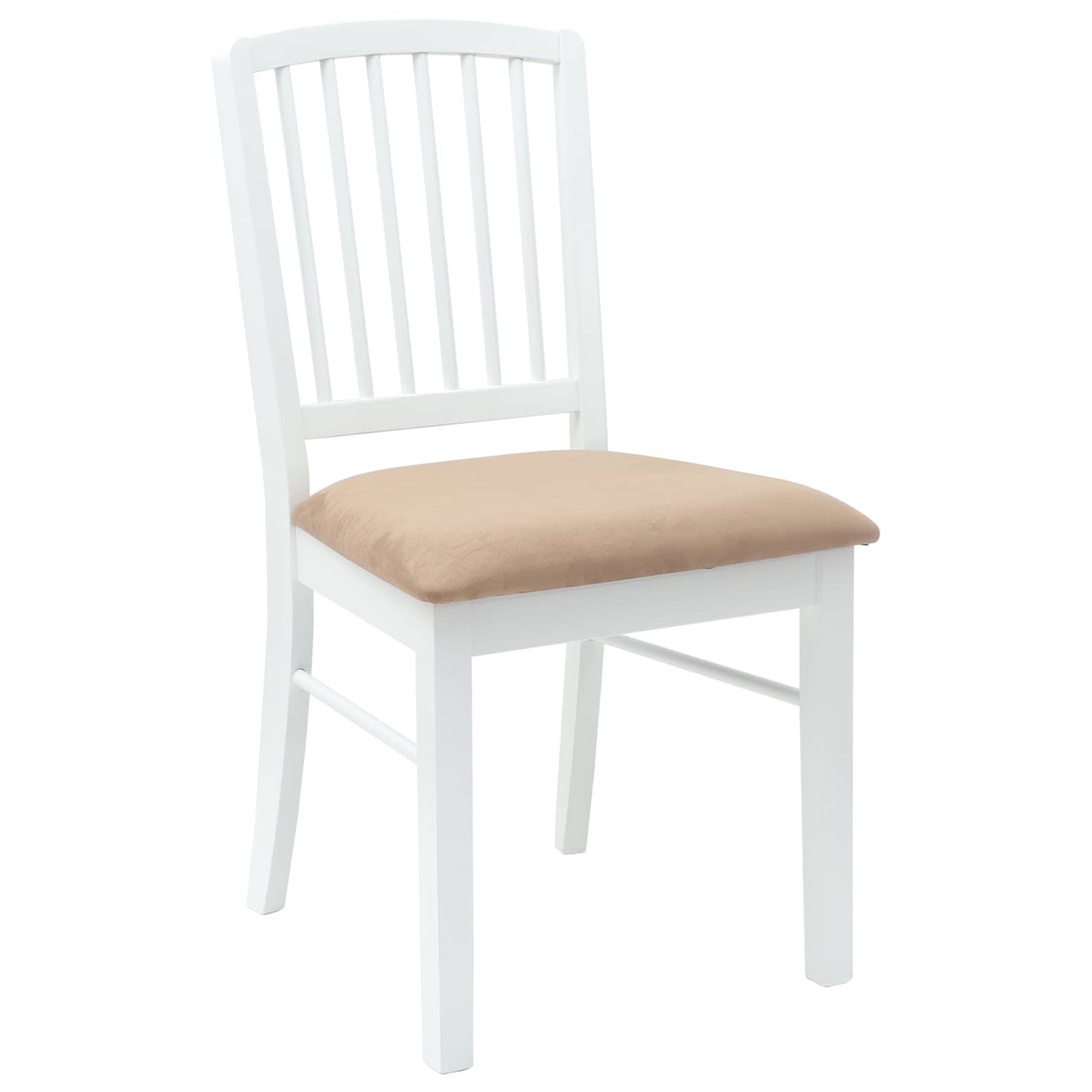 vidaXL Καρέκλες φαγητού 2 pcs Λευκό 50 x 52,5 x 91 εκ