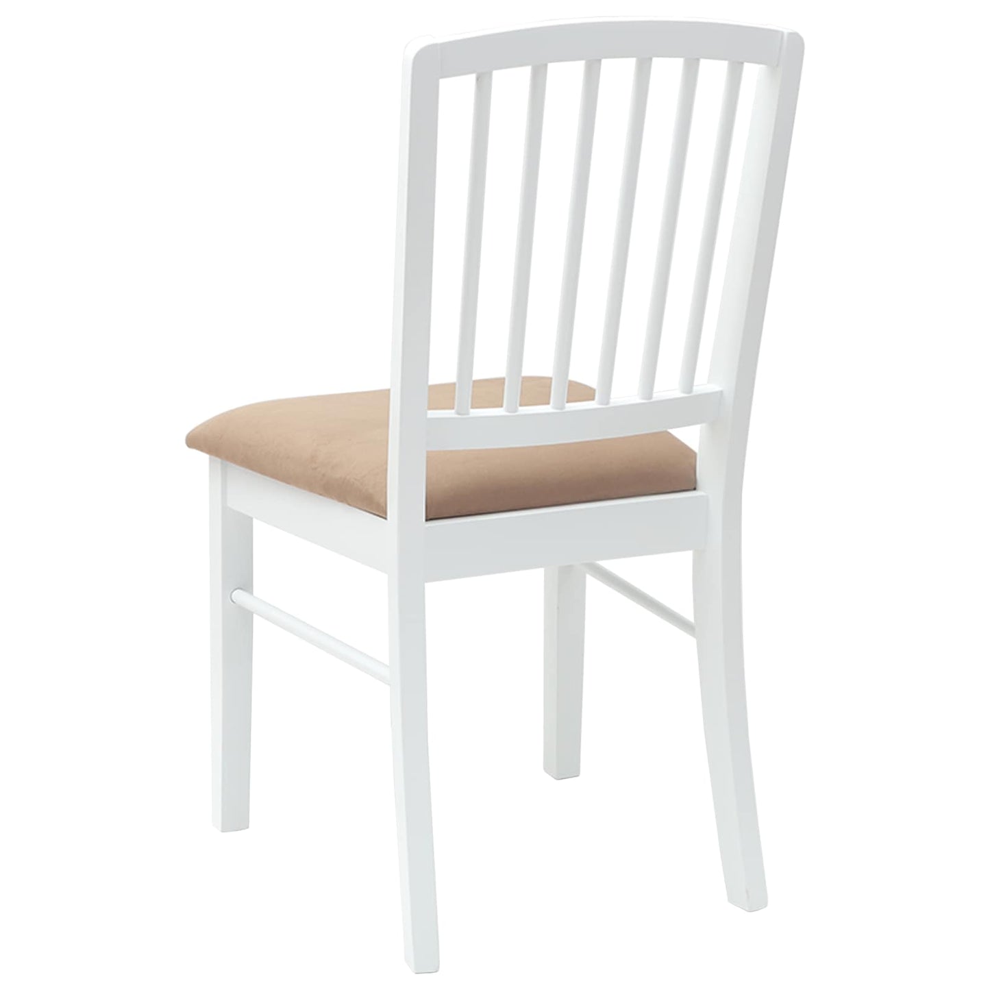 vidaXL Καρέκλες φαγητού 2 pcs Λευκό 50 x 52,5 x 91 εκ