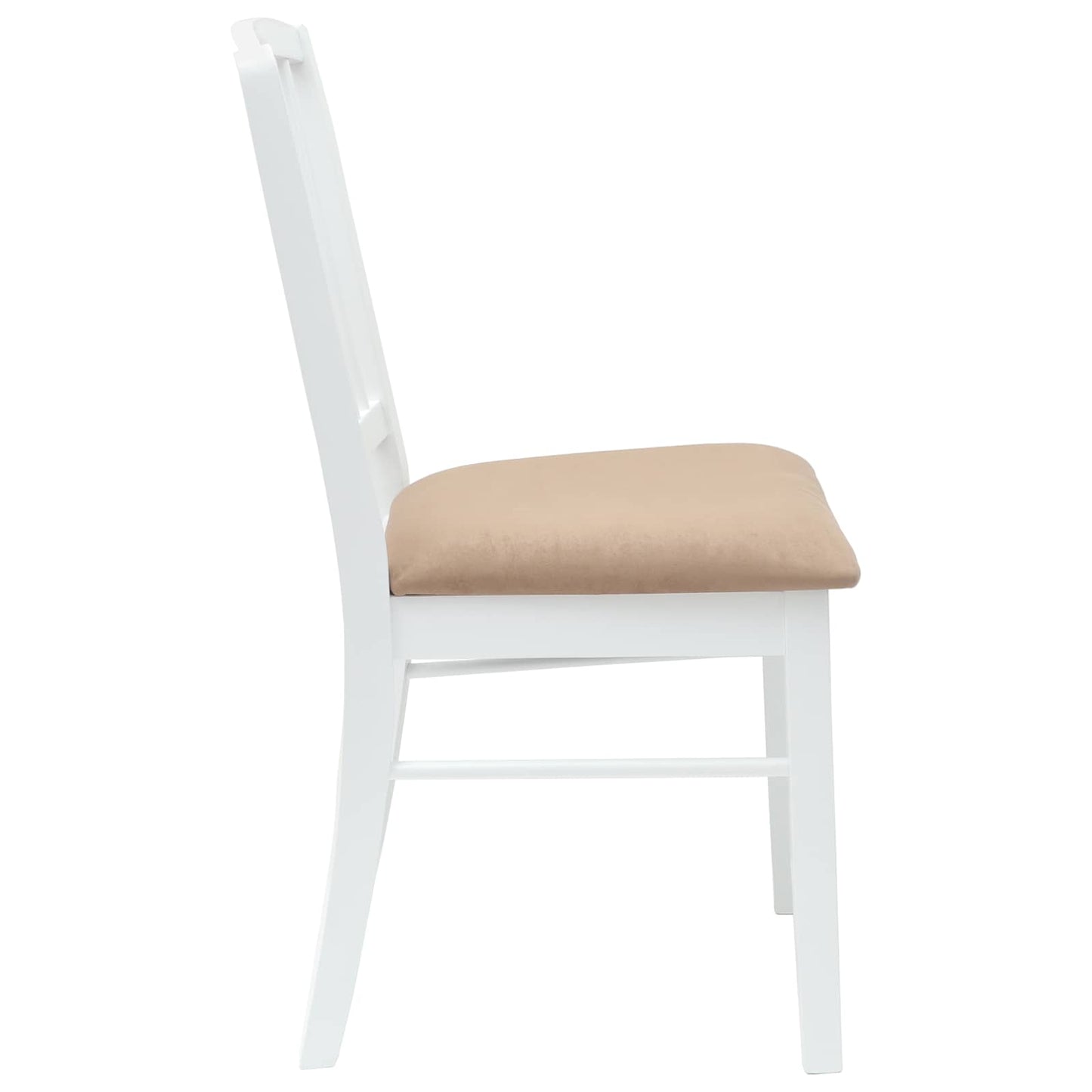 vidaXL Καρέκλες φαγητού 2 pcs Λευκό 50 x 52,5 x 91 εκ