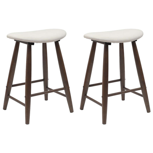 vidaXL Καρέκλες φαγητού 2 pcs Ανοιχτό καφέ 46 x 37 x 63 εκ