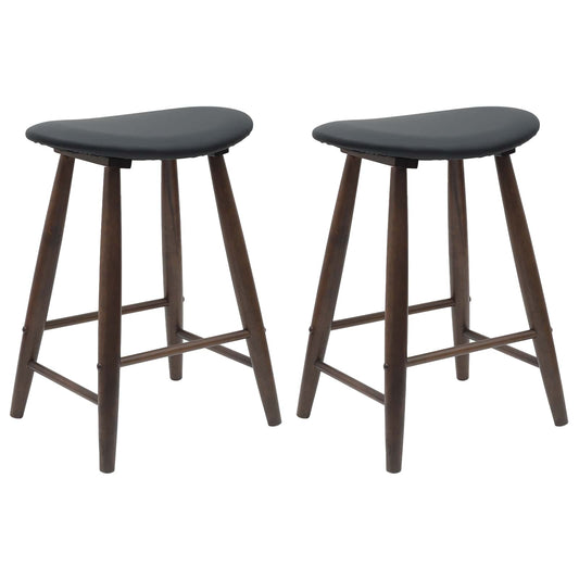 vidaXL Καρέκλες φαγητού 2 pcs Ανοιχτό καφέ 46 x 37 x 63 εκ