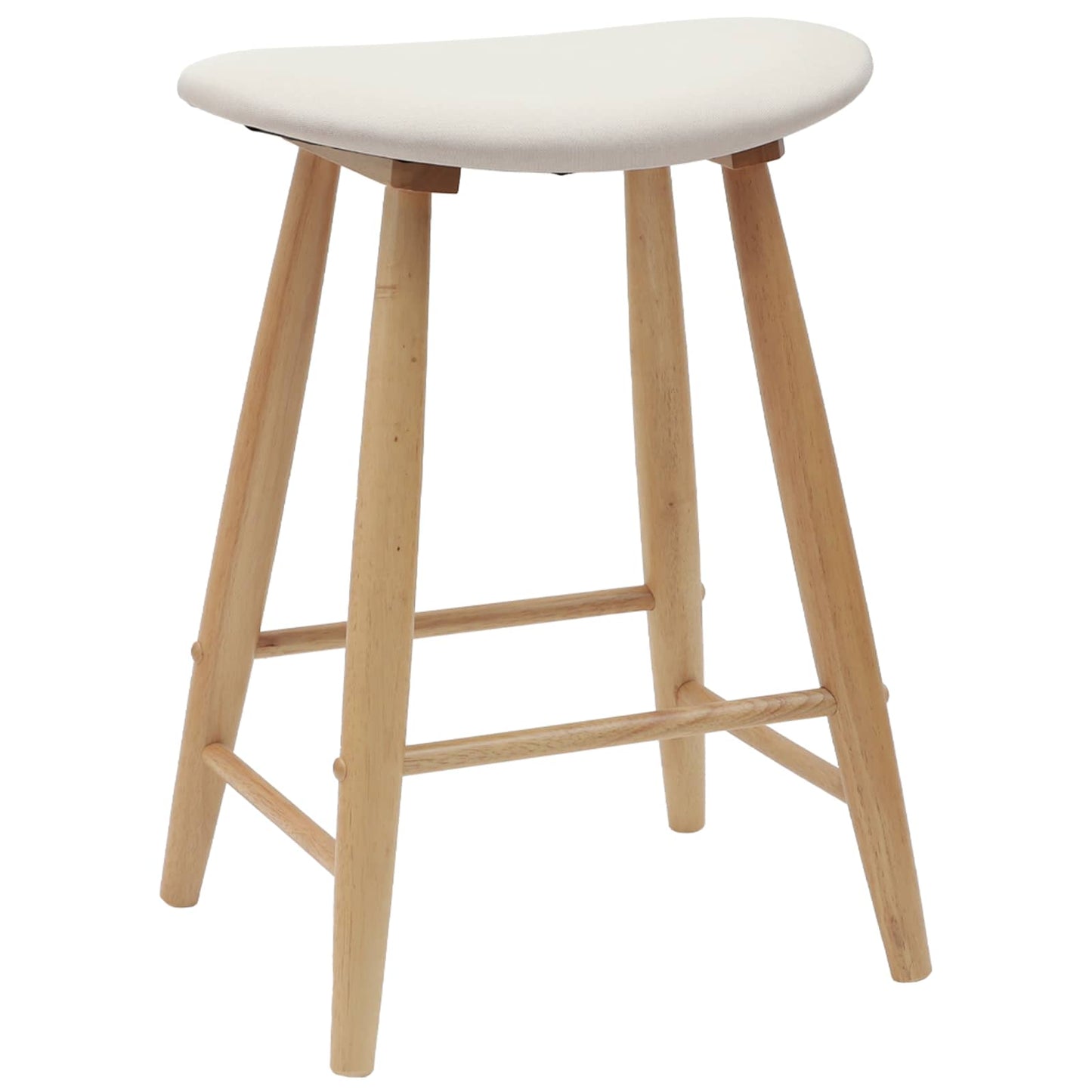 vidaXL Καρέκλες φαγητού 2 pcs Φυσικό 46 x 37 x 63 εκ