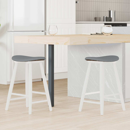 vidaXL Καρέκλες φαγητού 2 pcs Λευκό 46 x 37 x 63 εκ