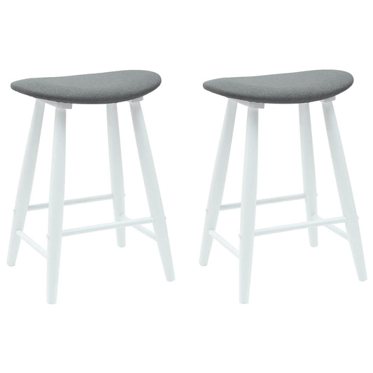 vidaXL Καρέκλες φαγητού 2 pcs Λευκό 46 x 37 x 63 εκ
