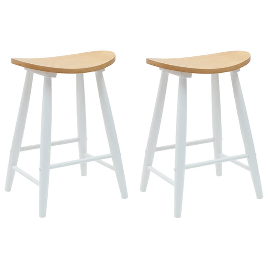 vidaXL Καρέκλες φαγητού 2 pcs Λευκό 46 x 37 x 63 εκ