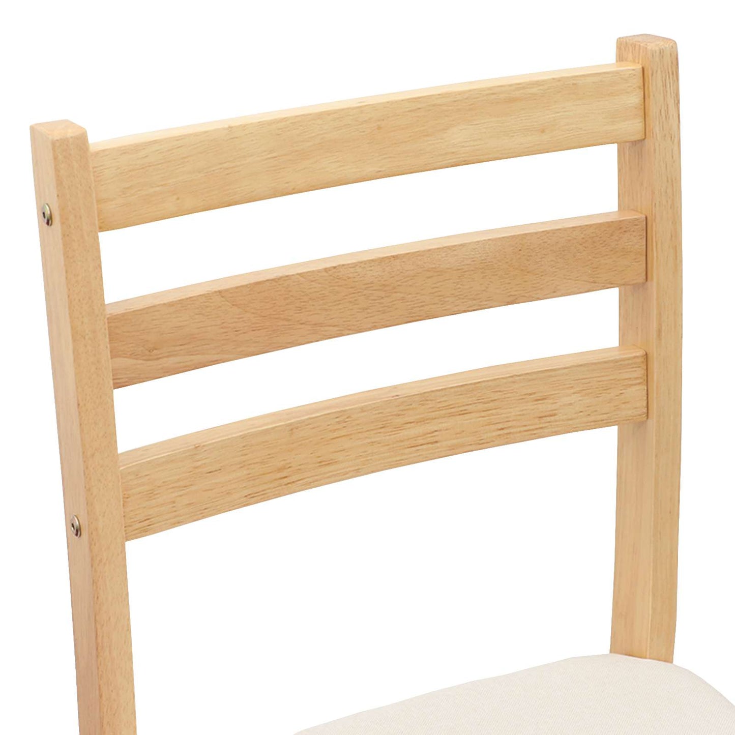 vidaXL Καρέκλες φαγητού 2 pcs Φυσικό 40 x 47,5 x 99,5 εκ