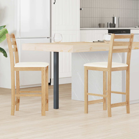 vidaXL Καρέκλες φαγητού 2 pcs Φυσικό 40 x 47,5 x 99,5 εκ