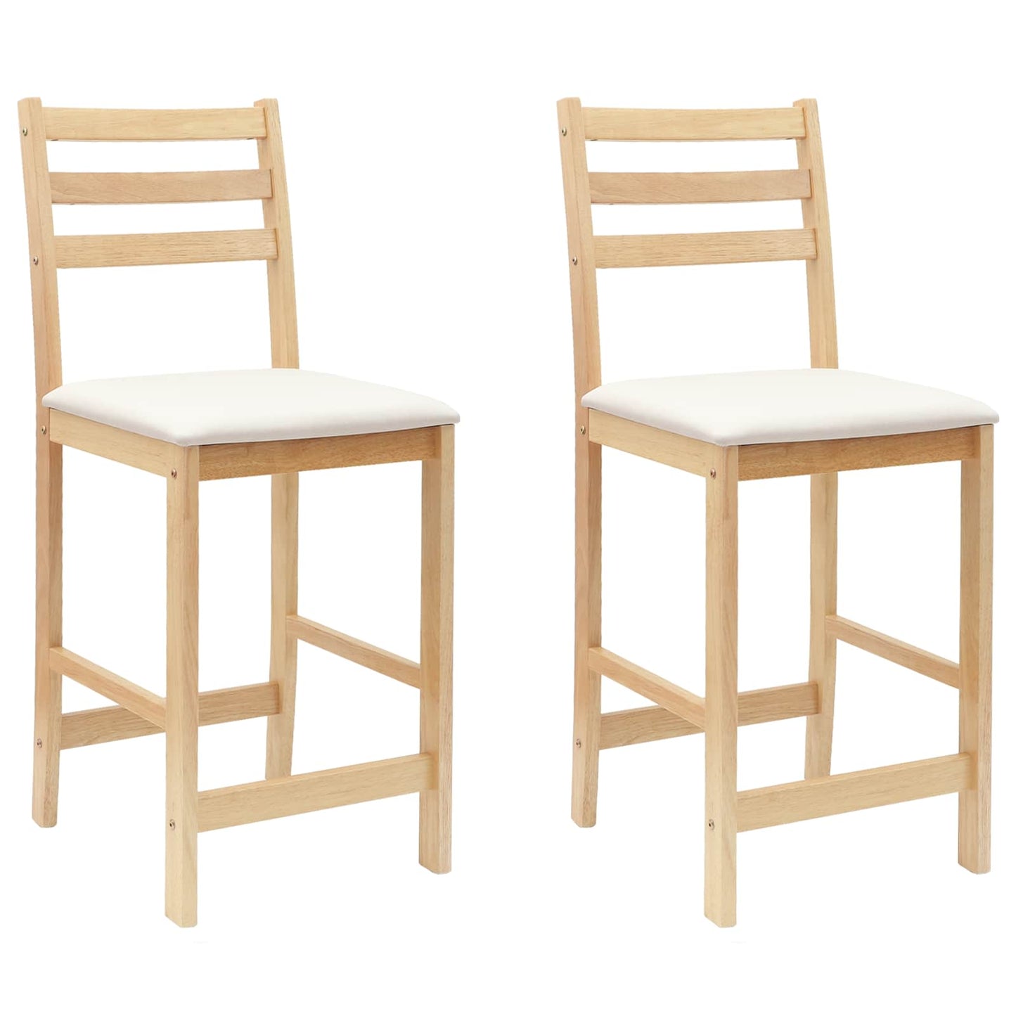 vidaXL Καρέκλες φαγητού 2 pcs Φυσικό 40 x 47,5 x 99,5 εκ