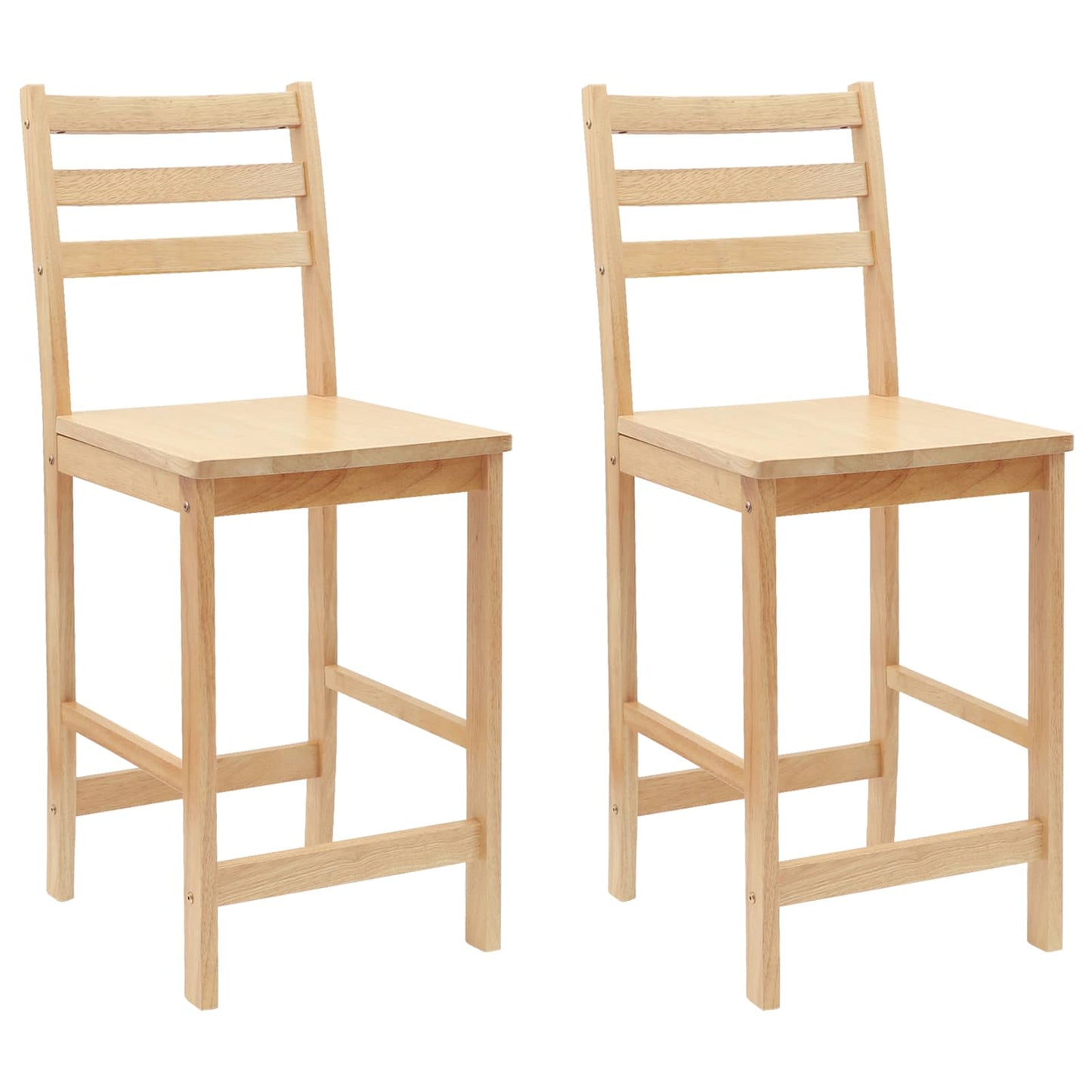 vidaXL Καρέκλες φαγητού 2 pcs Φυσικό 40 x 47,5 x 99,5 εκ