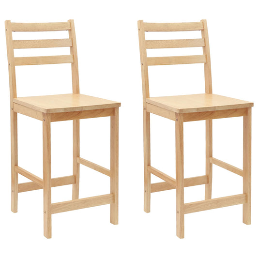vidaXL Καρέκλες φαγητού 2 pcs Φυσικό 40 x 47,5 x 99,5 εκ