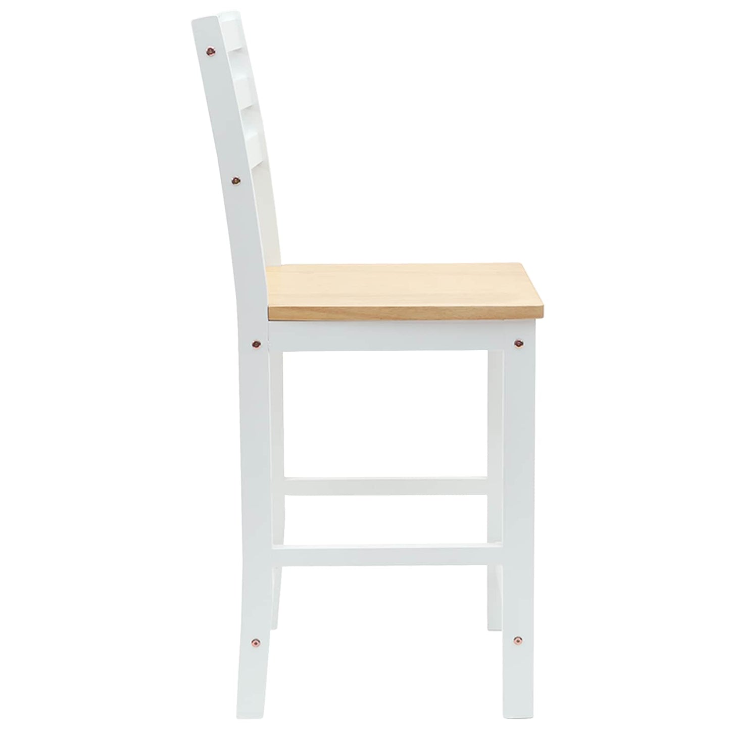 vidaXL Καρέκλες φαγητού 2 pcs Λευκό 40 x 47,5 x 99,5 εκ