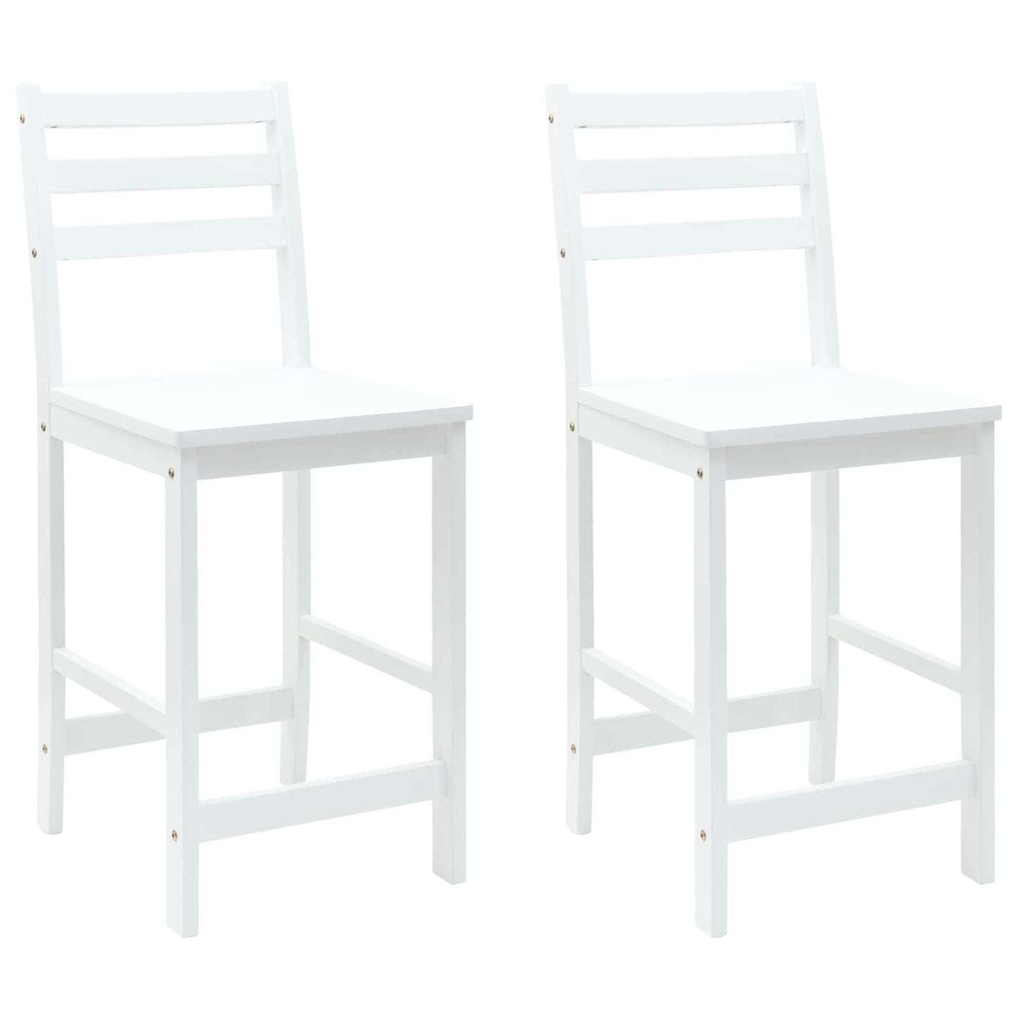 vidaXL Καρέκλες φαγητού 2 pcs Λευκό 40 x 47,5 x 99,5 εκ