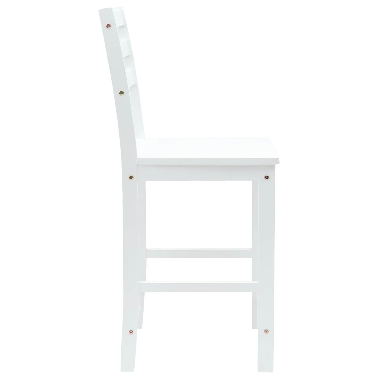 vidaXL Καρέκλες φαγητού 2 pcs Λευκό 40 x 47,5 x 99,5 εκ
