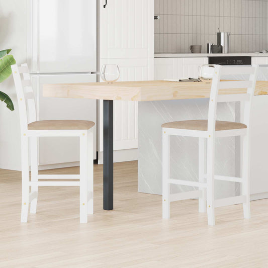 vidaXL Καρέκλες φαγητού 2 pcs Λευκό 40 x 47,5 x 99,5 εκ