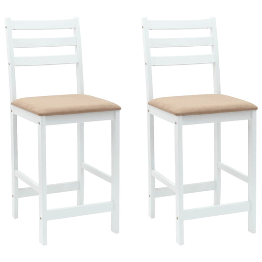vidaXL Καρέκλες φαγητού 2 pcs Λευκό 40 x 47,5 x 99,5 εκ