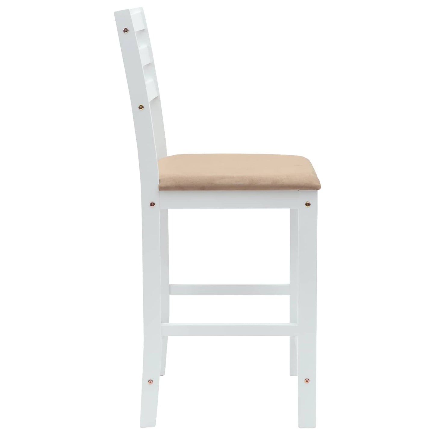 vidaXL Καρέκλες φαγητού 2 pcs Λευκό 40 x 47,5 x 99,5 εκ