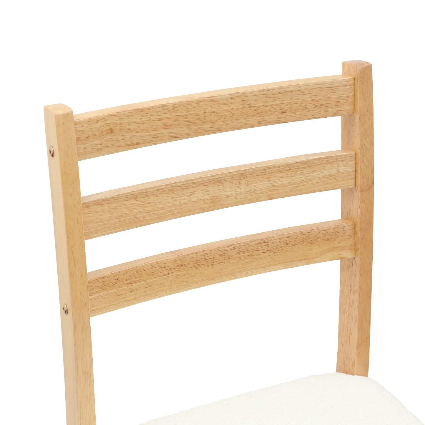 vidaXL Καρέκλες φαγητού 2 pcs Φυσικό 40 x 47,5 x 99,5 εκ