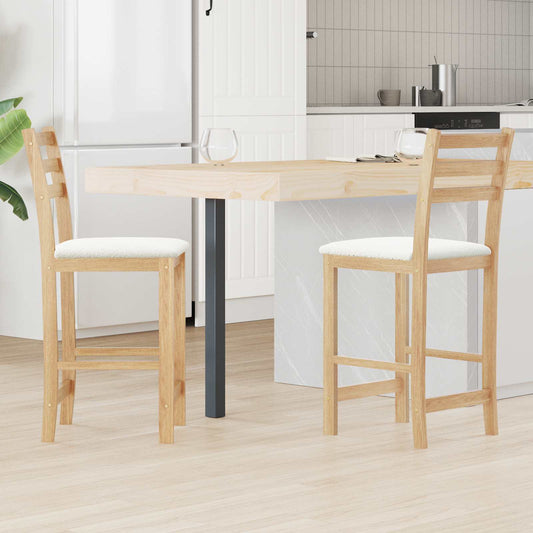 vidaXL Καρέκλες φαγητού 2 pcs Φυσικό 40 x 47,5 x 99,5 εκ