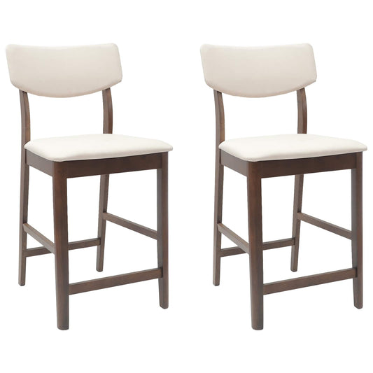 vidaXL Καρέκλες φαγητού 2 pcs Ανοιχτό καφέ 48 x 49 x 95 εκ.