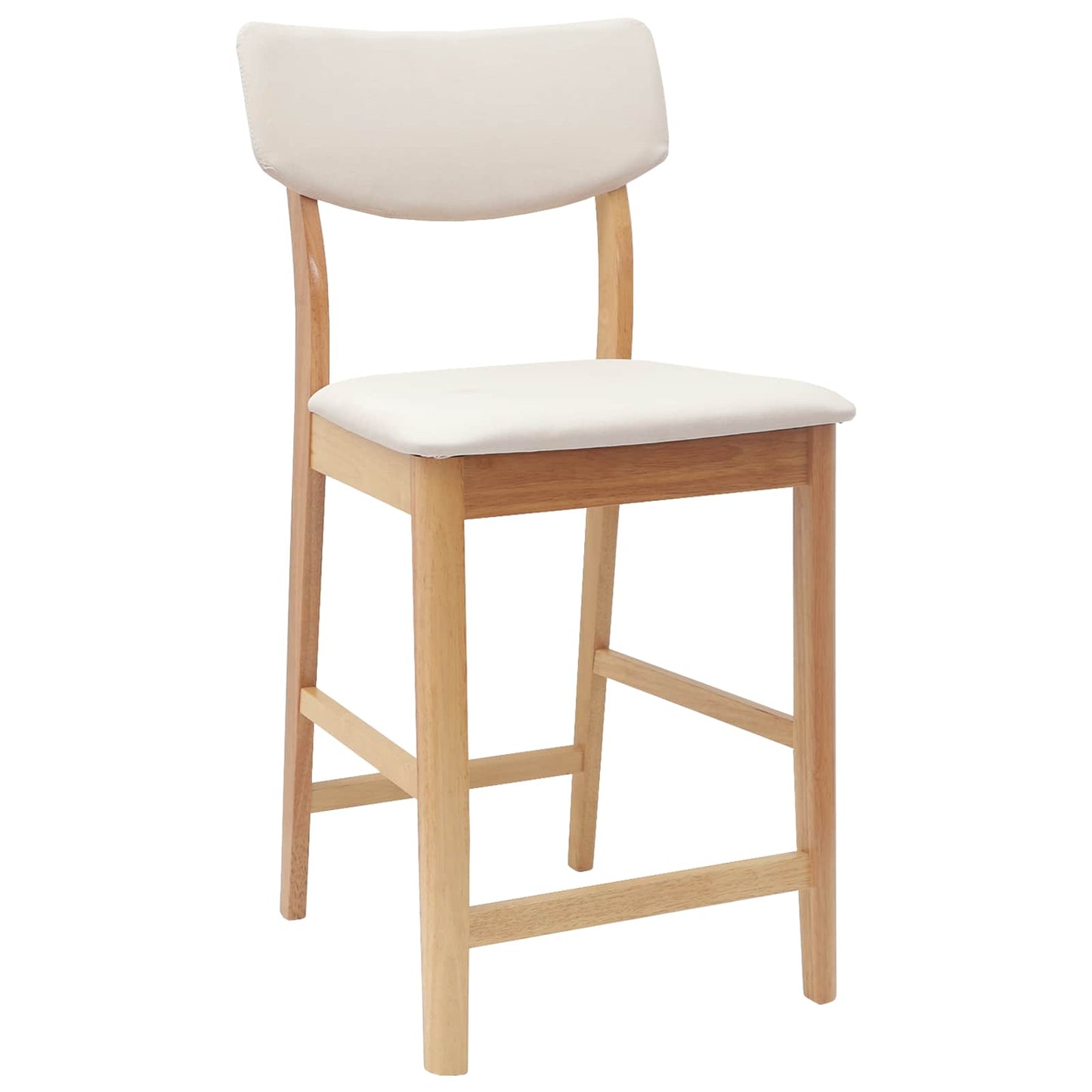 vidaXL Καρέκλες φαγητού 2 pcs Φυσικό 48 x 49 x 95 εκ.