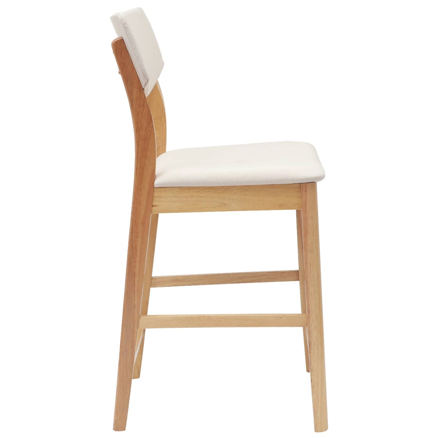 vidaXL Καρέκλες φαγητού 2 pcs Φυσικό 48 x 49 x 95 εκ.
