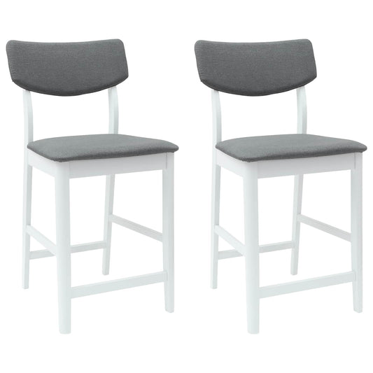 vidaXL Καρέκλες φαγητού 2 pcs Λευκό 48 x 49 x 95 εκ.