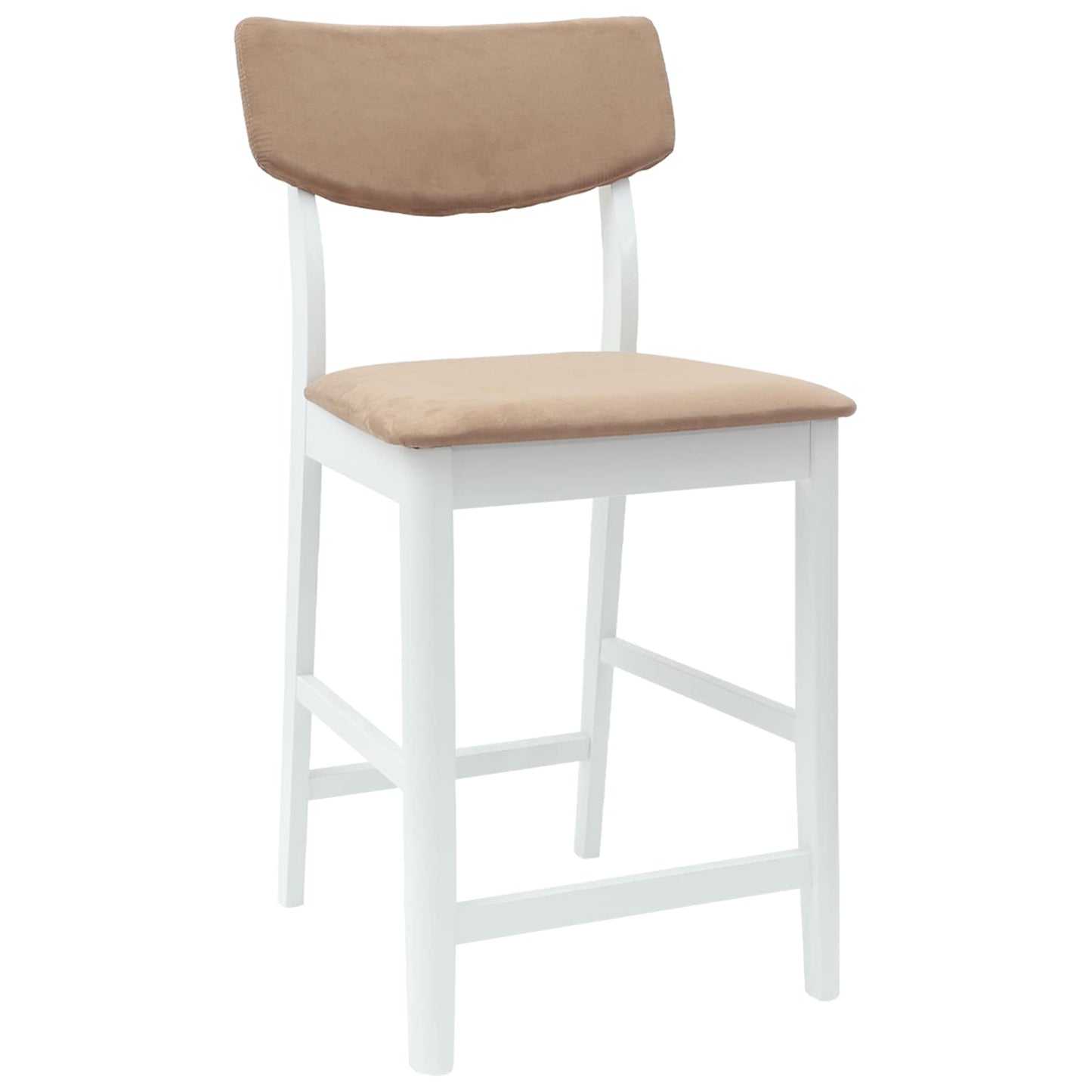 vidaXL Καρέκλες φαγητού 2 pcs Λευκό 48 x 49 x 95 εκ.