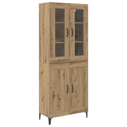 vidaXL Highboard Artisan Oak 69,5 x 34 x 180 εκ. Επεξεργασμένο ξύλο