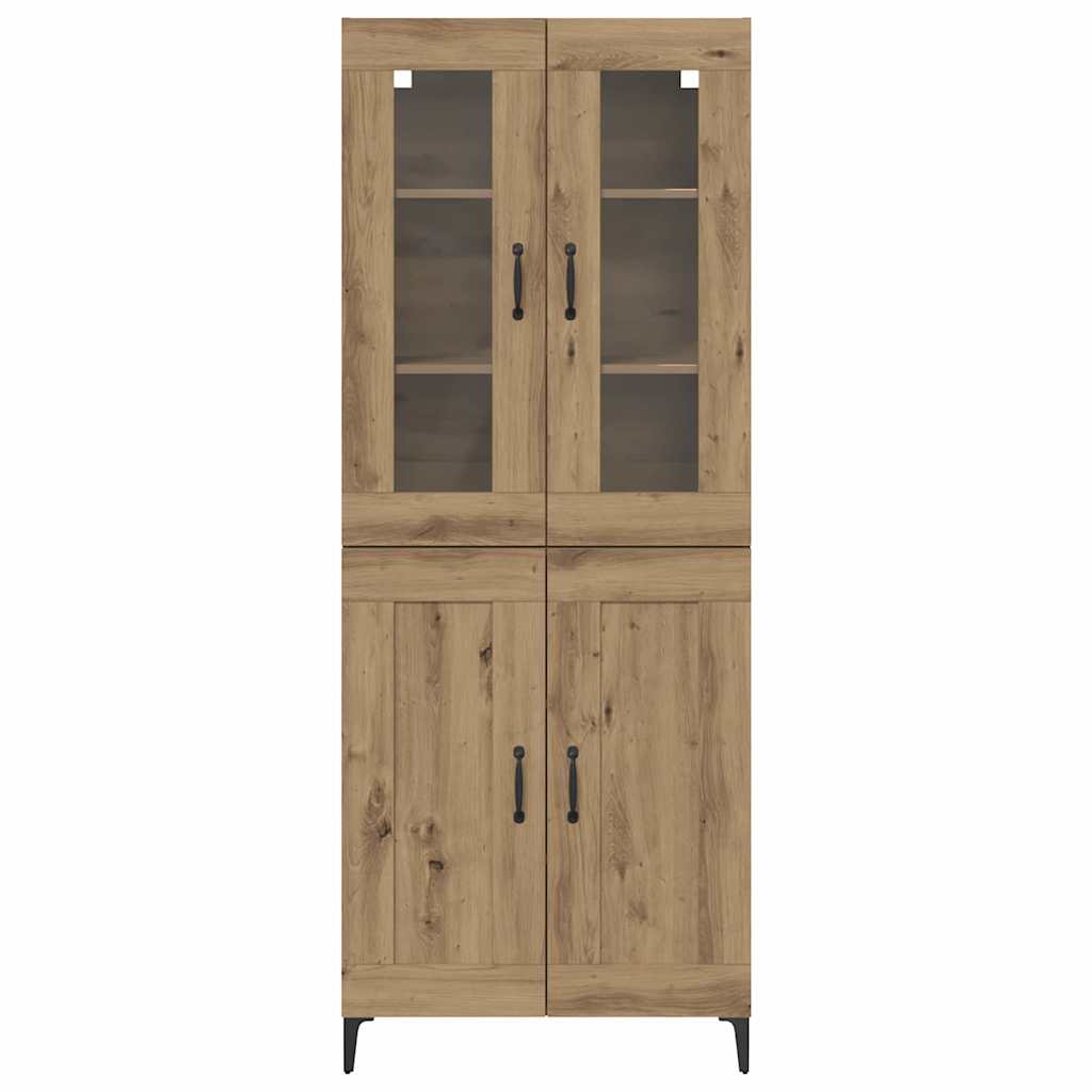 vidaXL Highboard Artisan Oak 69,5 x 34 x 180 εκ. Επεξεργασμένο ξύλο