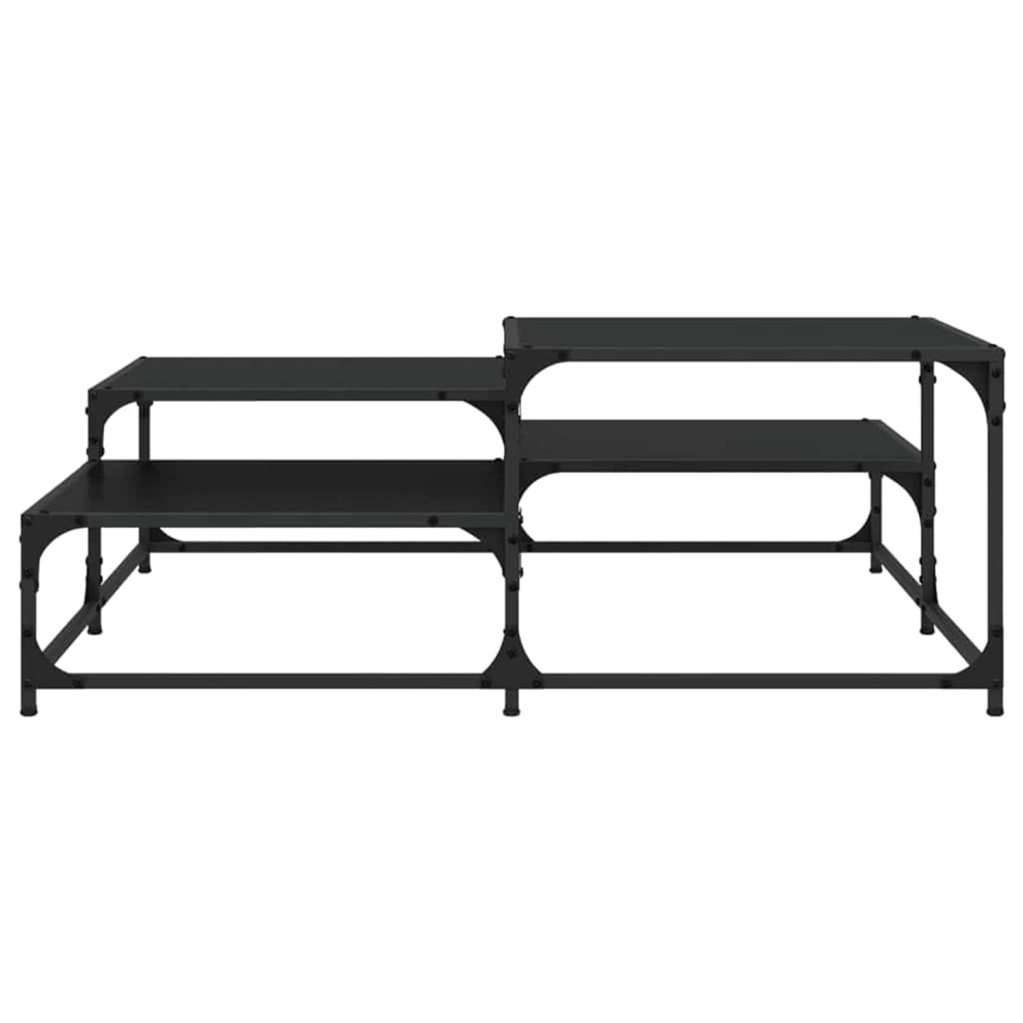 vidaXL Τραπεζάκι σαλονιού Μαύρη Δρυς 107 x 107 x 40 cm