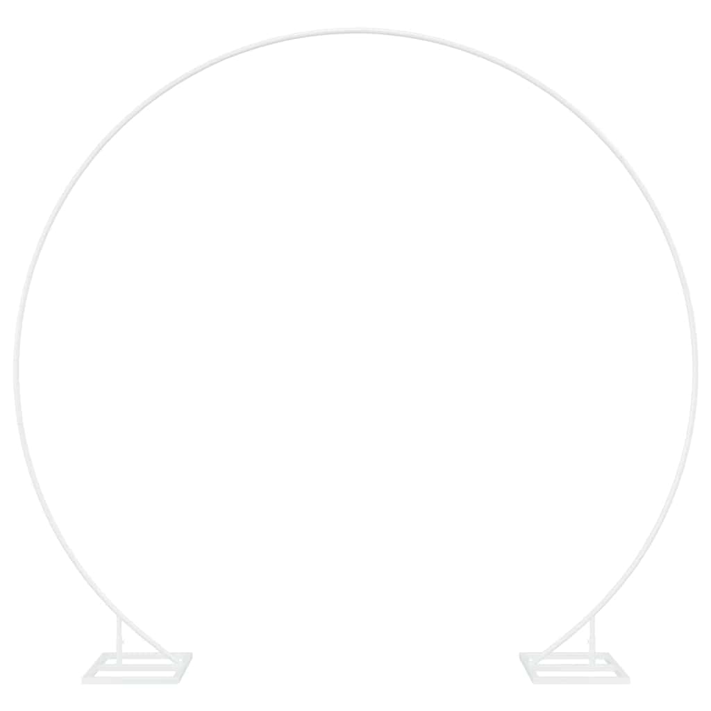 vidaXL Αψίδα Γάμου Λευκός 220 x 45 x 200 εκ. Ατσάλι