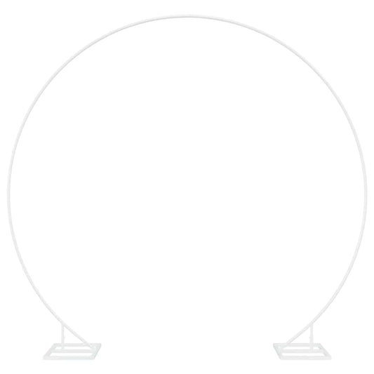 vidaXL Αψίδα Γάμου Λευκό 220 x 45 x 200 εκ. Ατσάλι