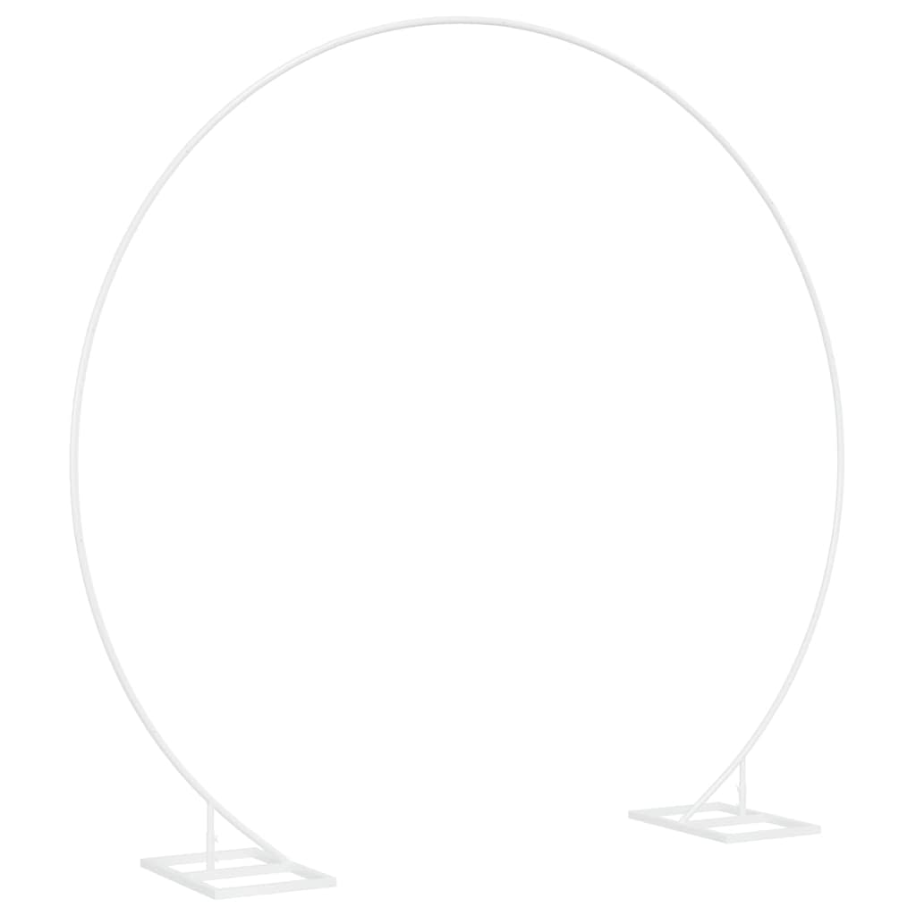 vidaXL Αψίδα Γάμου Λευκός 220 x 45 x 200 εκ. Ατσάλι