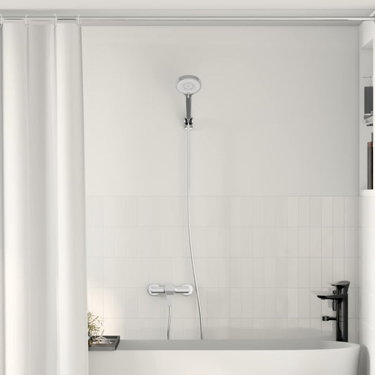 vidaXL Σετ Κεφαλής Ντους Με επίστρωση χρωμίου G 1 / 2 ίντσες Ορείχαλκος