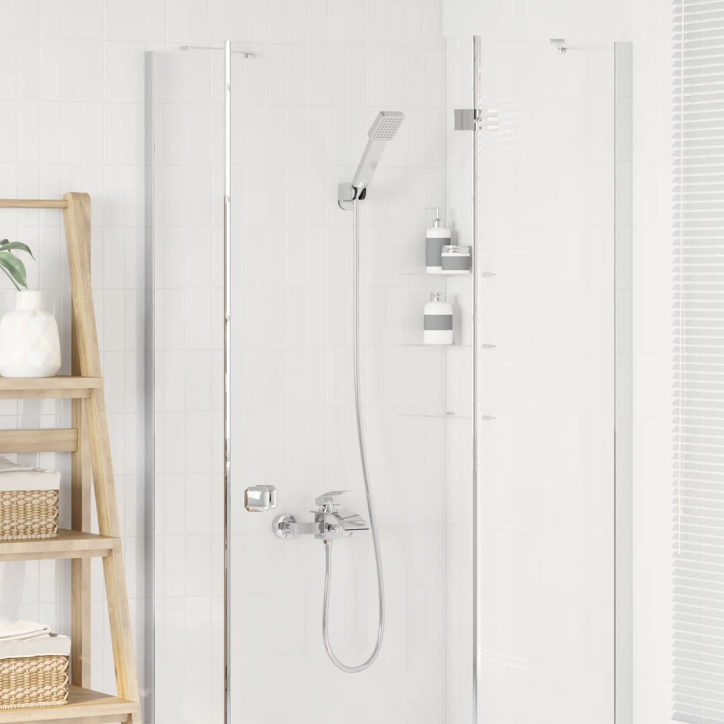 vidaXL Σετ Κεφαλής Ντους Με επίστρωση χρωμίου G 1 / 2 ίντσες