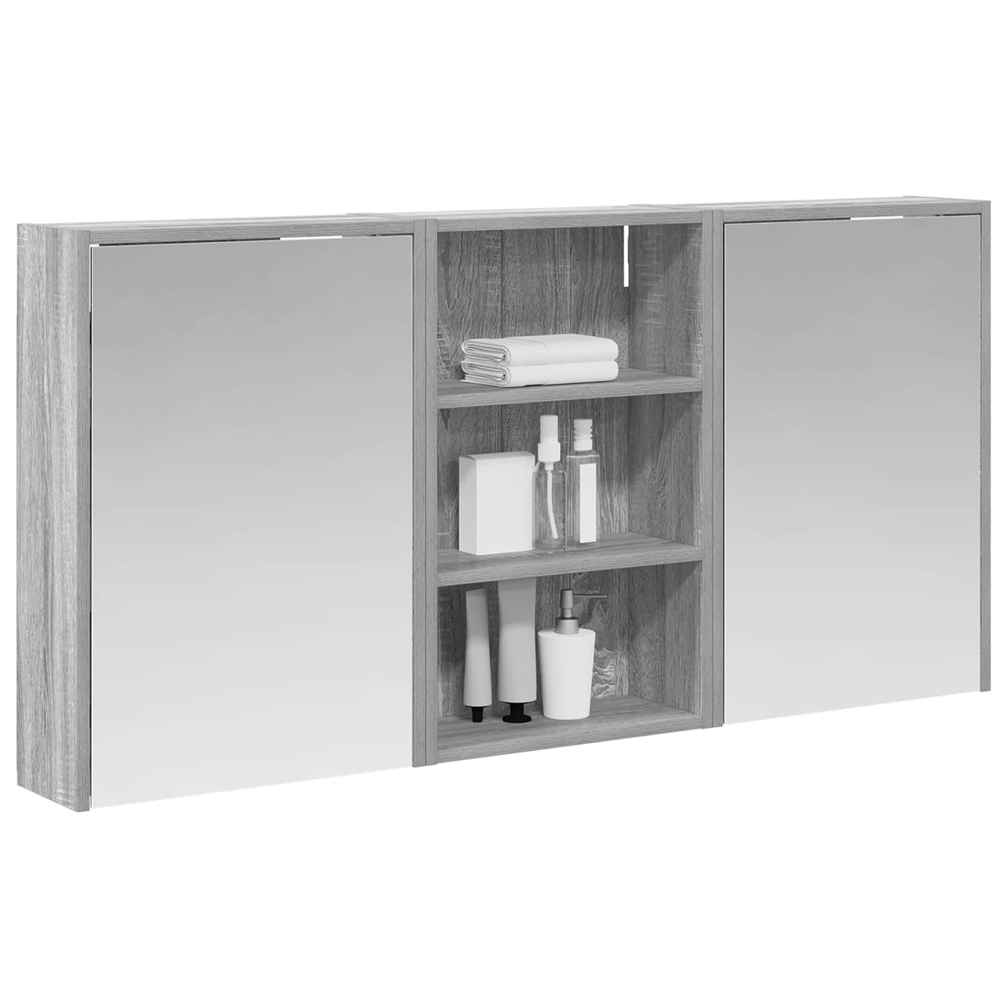 vidaXL Σετ Ντουλαπιών Μπάνιου 3 τμχ. 126 x 16 x 62.5 εκ.