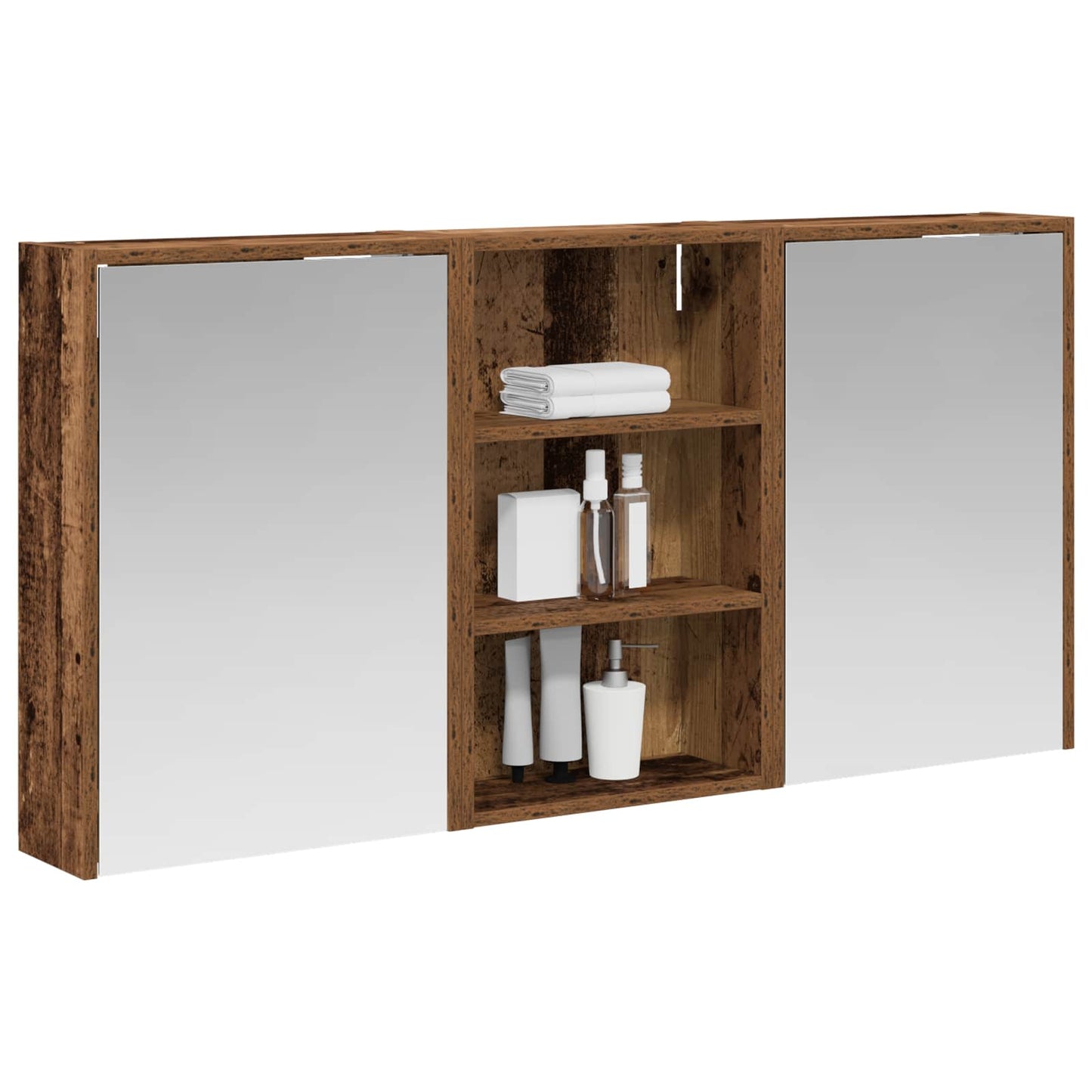 vidaXL Σετ Ντουλαπιών Μπάνιου 3 τμχ. 126 x 16 x 62.5 εκ.