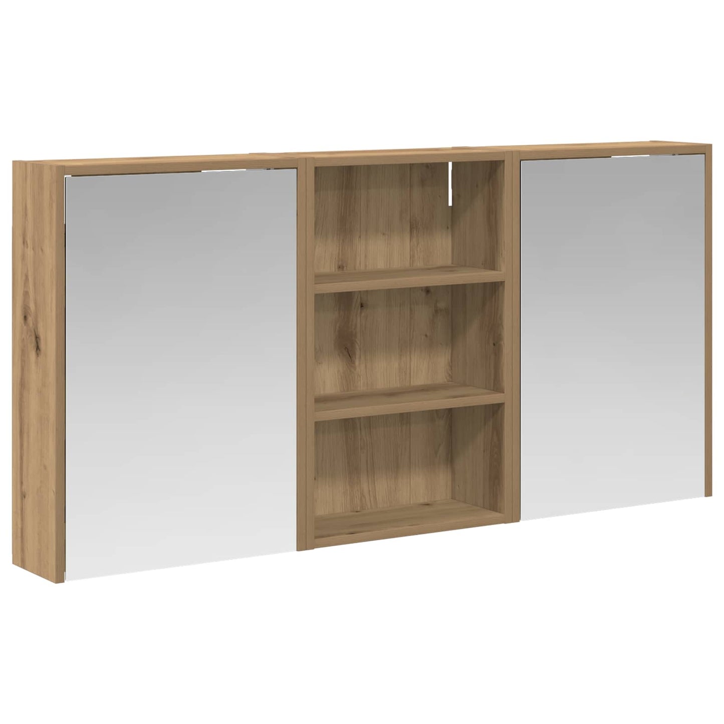 vidaXL Σετ Ντουλαπιών Μπάνιου 3 τμχ. 126 x 16 x 62.5 εκ.