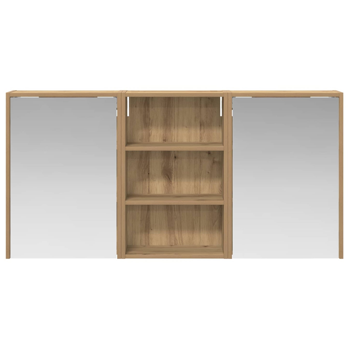 vidaXL Σετ Ντουλαπιών Μπάνιου 3 τμχ. 126 x 16 x 62.5 εκ.