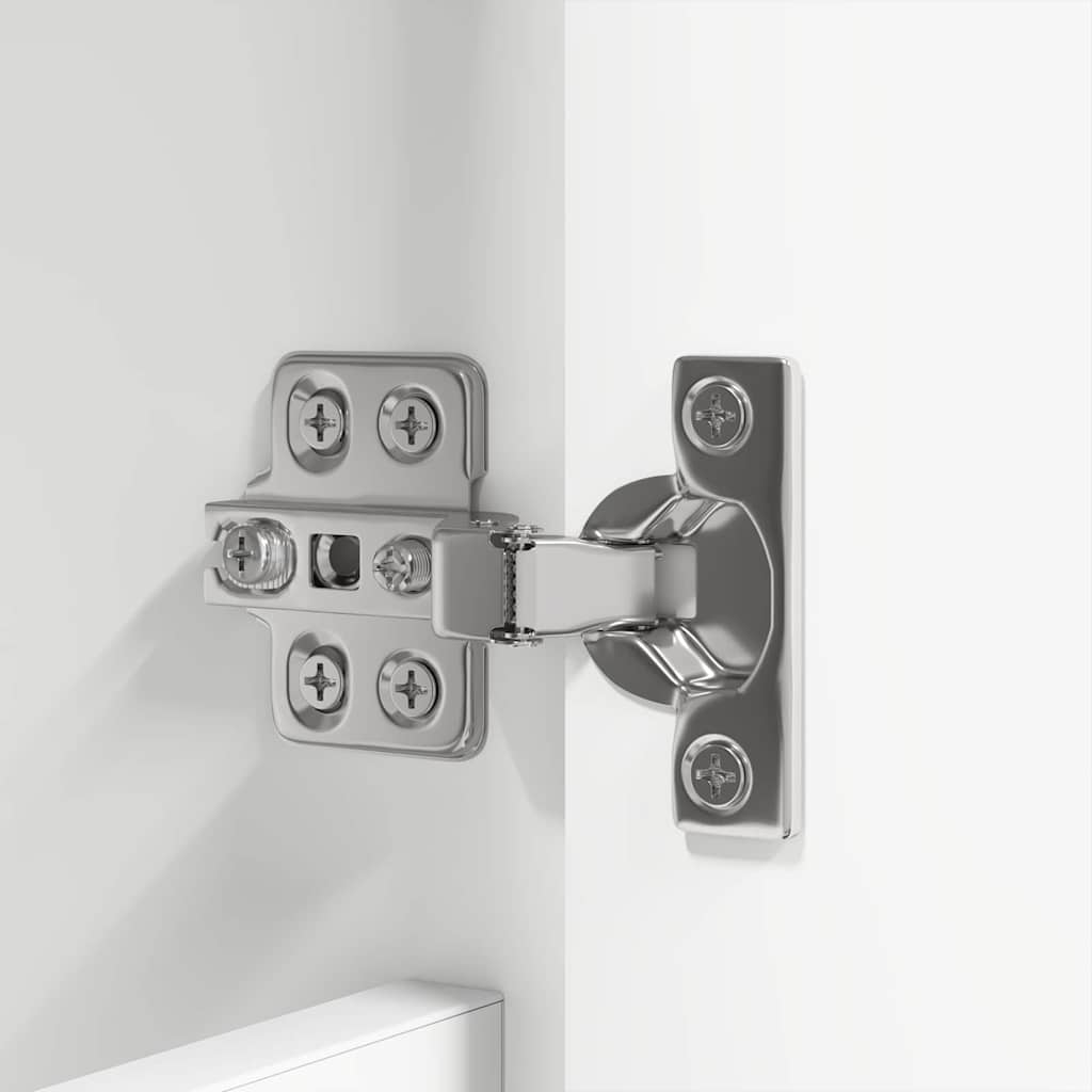 vidaXL Σετ Επίπλων Μπάνιου με συρτάρι 4 pcs Λευκό Επεξεργασμένο ξύλο