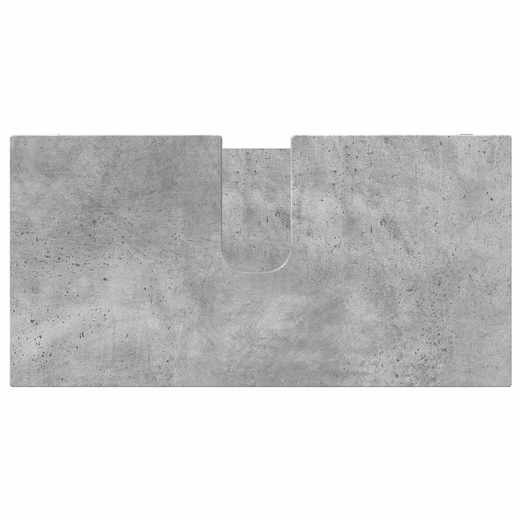 vidaXL Σετ Επίπλων Μπάνιου 4 pcs Σκυρόδεμα Γκρι Επεξεργασμένο ξύλο