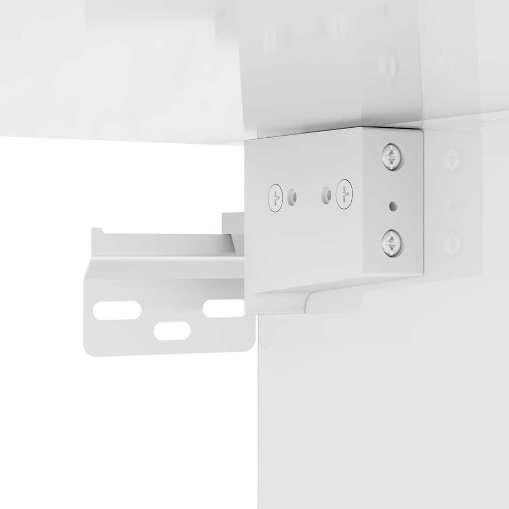 vidaXL Σετ Επίπλων Μπάνιου με συρτάρι 4 pcs Υψηλής γυαλάδας λευκό