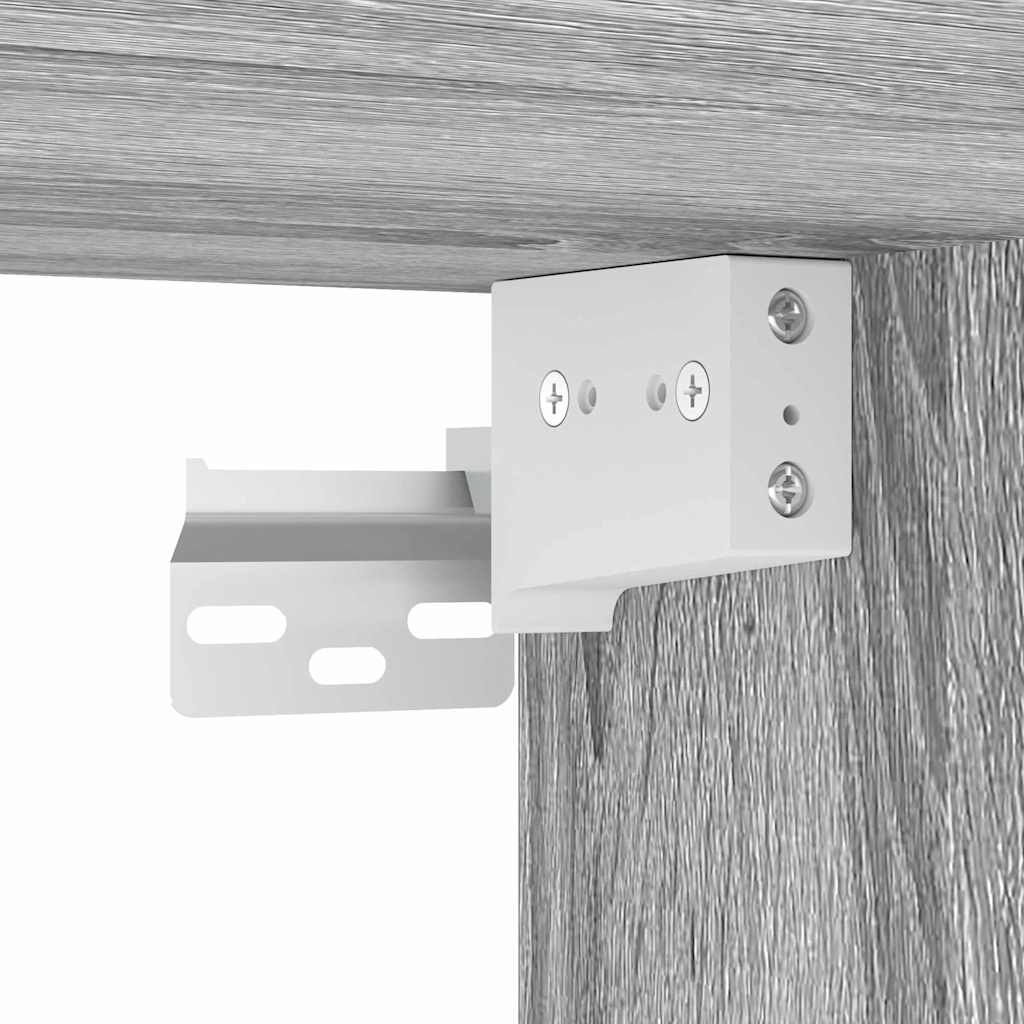 vidaXL Σετ Επίπλων Μπάνιου 4 pcs Γκρίζο Σονομα Επεξεργασμένο ξύλο