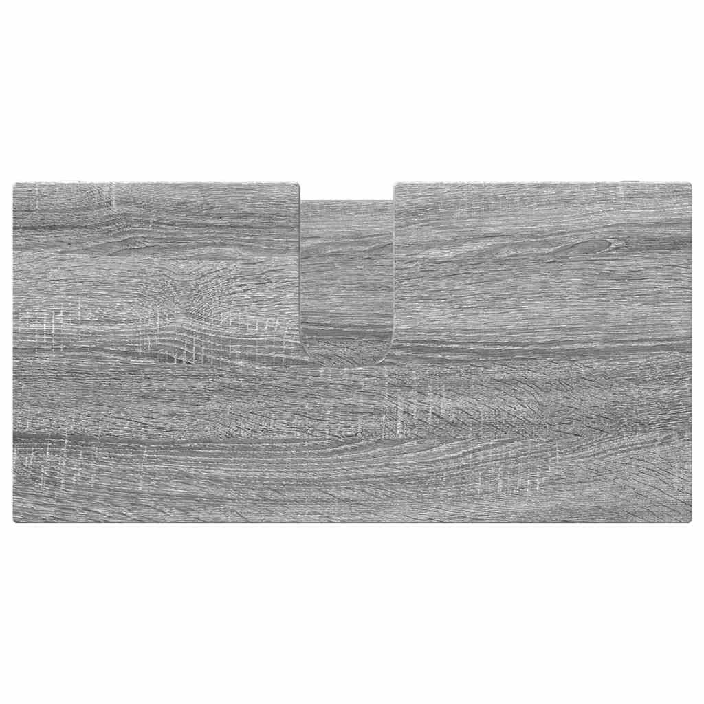 vidaXL Σετ Επίπλων Μπάνιου 4 pcs Γκρίζο Σονομα Επεξεργασμένο ξύλο