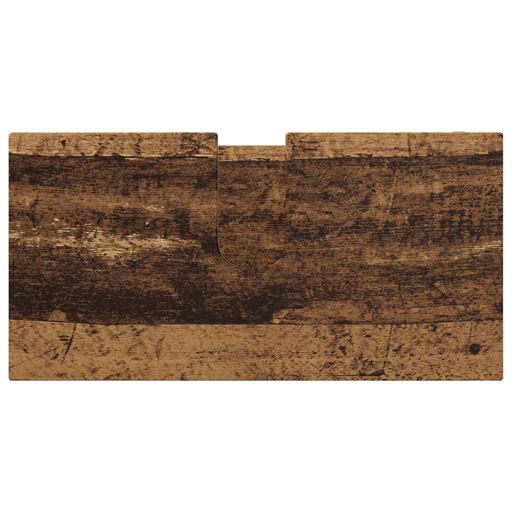 vidaXL Σετ Επίπλων Μπάνιου με ράφι 4 pcs Παλιό Ξύλο Επεξεργασμένο ξύλο