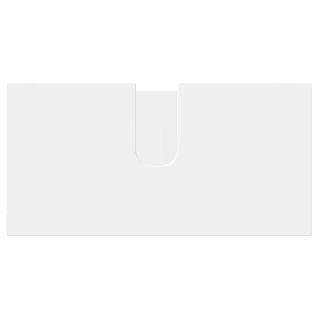 vidaXL Σετ Επίπλων Μπάνιου με συρτάρι 3 pcs Λευκό Επεξεργασμένο ξύλο