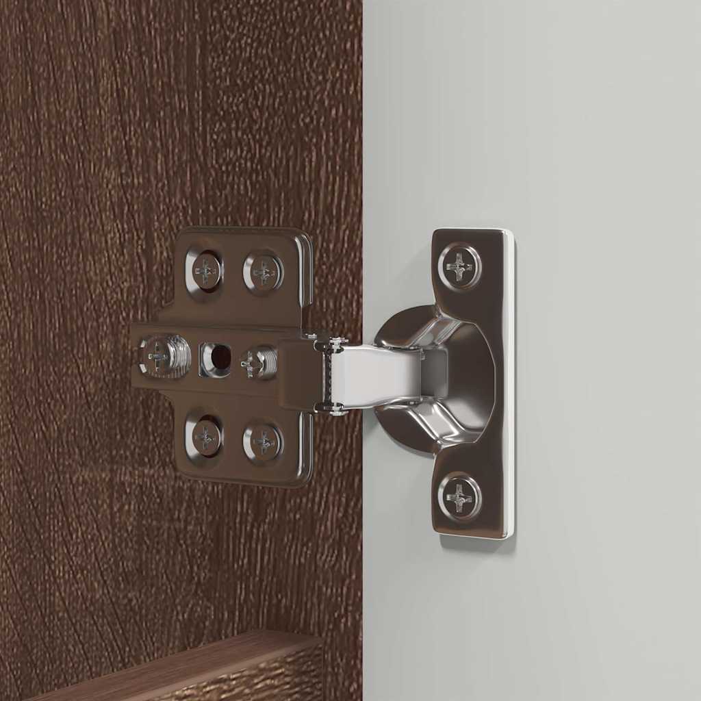 vidaXL Σετ Επίπλων Μπάνιου με ράφι 3 pcs Καφέ δρυς Επεξεργασμένο ξύλο