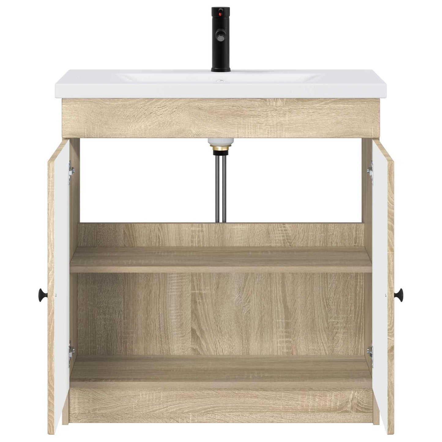 vidaXL Σετ Επίπλων Μπάνιου Sonoma Δρυς 56 x 37,5 x 81 εκ