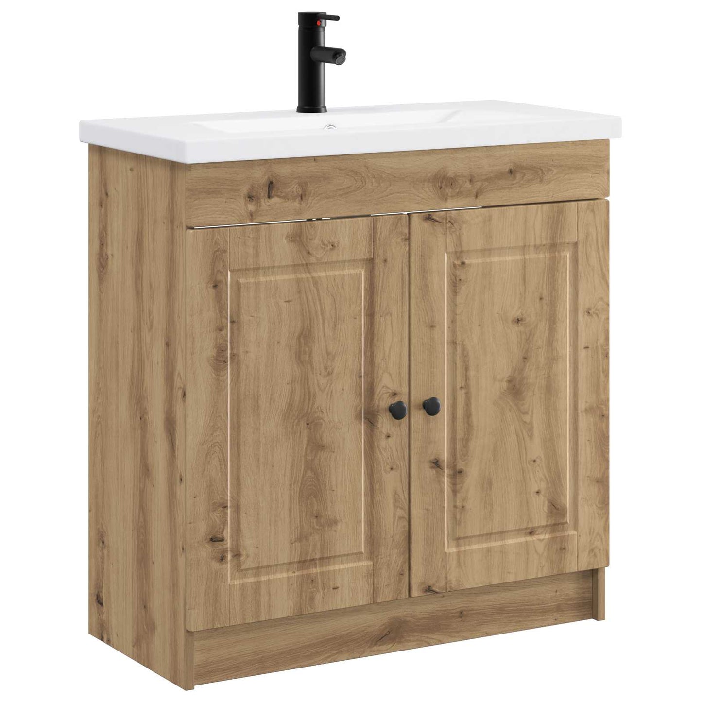vidaXL Σετ Επίπλων Μπάνιου Artisan Δρυς 56 x 37,5 x 81 εκ